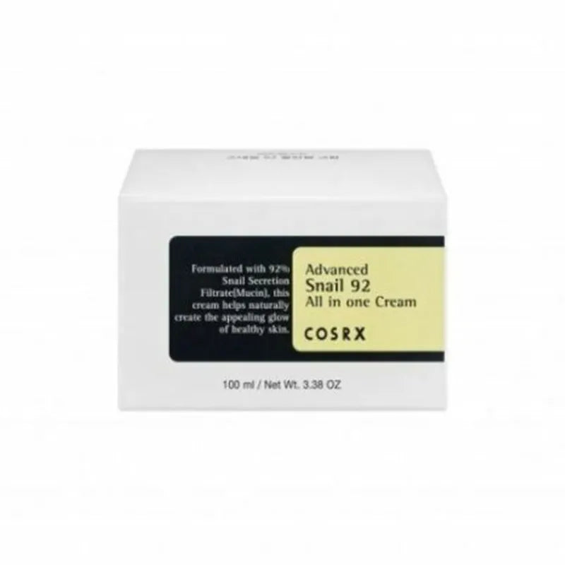 COSRX Advanced Snail 92 All In One Cream 100ml Facial Care Moisturising Skin Korean Cosmetics