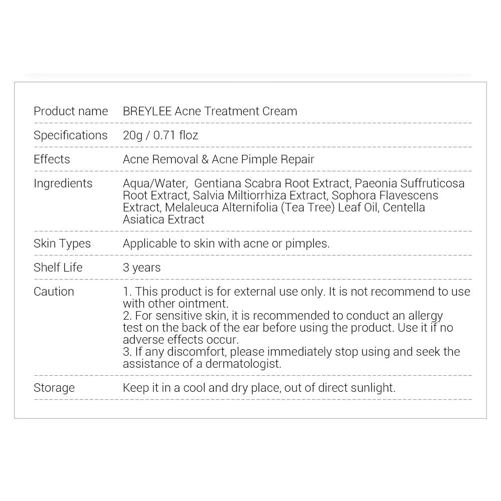 Breylee Tea Tree Acne 4-piece set series