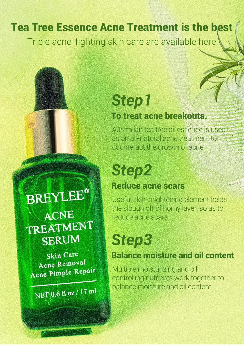 Breylee Tea Tree Acne 4-piece set series