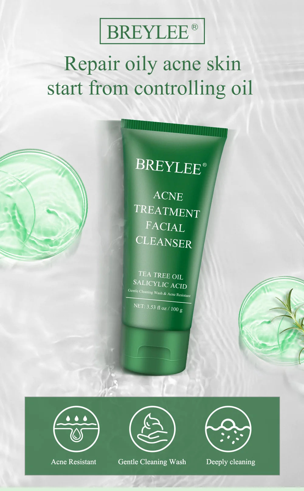 Breylee Tea Tree Acne 4-piece set series